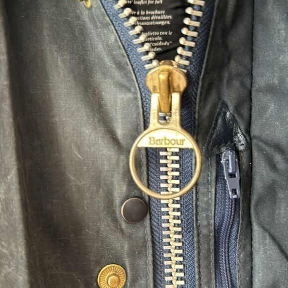Vintage Barbour Beaufort Blue Jacket - L/XL - Picture 4 of 11